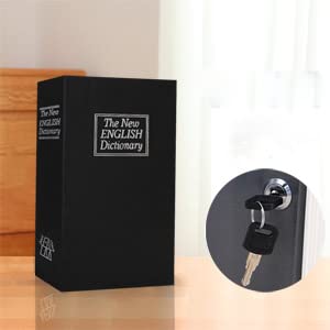 Lampostick Book Piggy Bank Creative English Dictionary Money Storage Box with Lock Safe Deposit Home Mini Cash Jewelry Security - Image 5