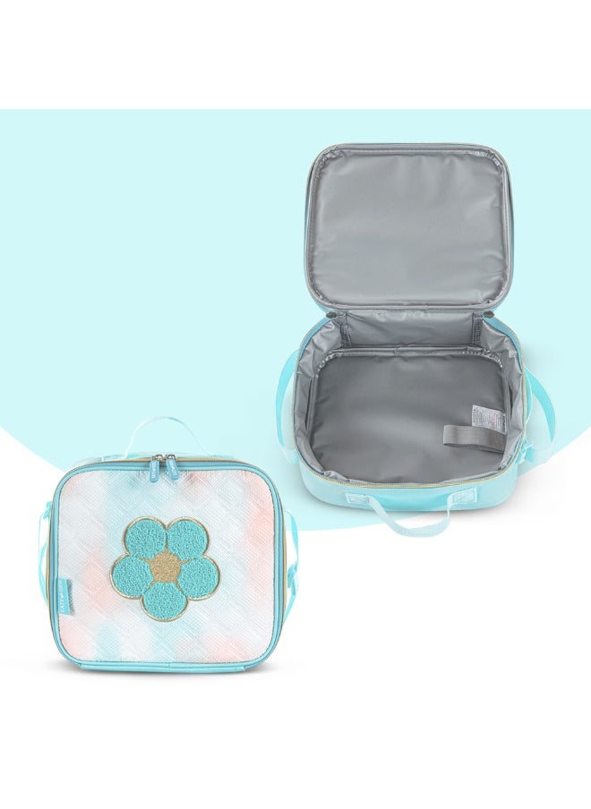 Eazy Kids - Eazy Kids 18" Set of 3 Backpack w/ Lunch Bag and Pencil Case - Flora Green - Image 1