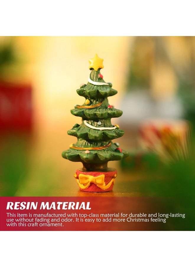 balacoo - Christmas Aquarium Decoration Set: Christmas Fish Tank Decorations Xmas Tree Figure Present Box Miniature Resin Micro Landscape Ornaments for Fish Tank Supplies Table Decor - Image 1