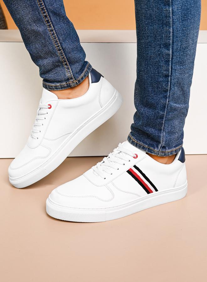 ستايلي اكتيف حذاء رياضي مخطط بمنصة وحيد برباط - Image 2