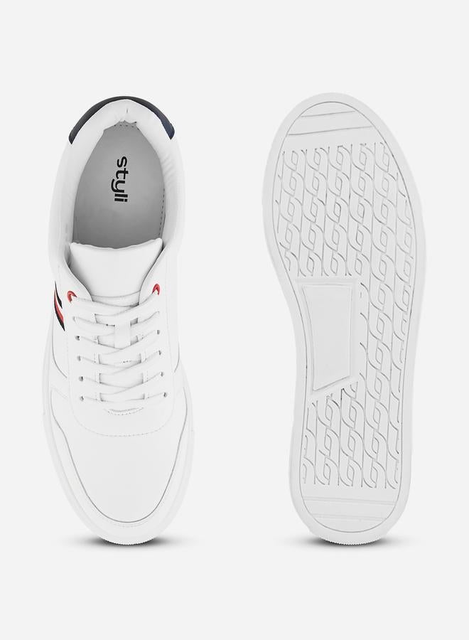 ستايلي اكتيف حذاء رياضي مخطط بمنصة وحيد برباط - Image 4