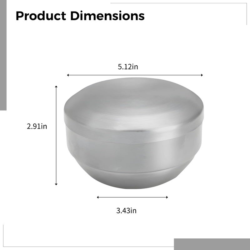 Double Wall Stainless Steel Bowls 2 Pcs Set With Lids 5 1 Inch Insulated For Soup Ramen Kimchi - Image 4