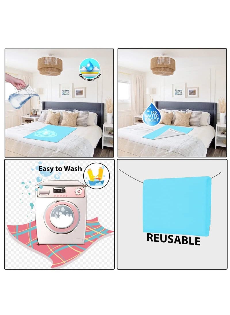 RB POINT pack of 1 Light Weight Smooth and soft Feeling Breathable Water Proof Mattress Pro for new born infants Small Size 100 waterproof 100cm x 70 cm soft and comfy  - Image 4