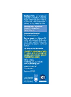 Ddrops Adults 1000Iu 365 Drops Liquid Vitamin D3 Supplement Supporting Strong Bones & Immune System  - Image 3