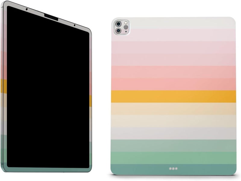 مايتي سكينز غلاف فينيل قابل للتطبيق على جهاز Apple iPad Pro 12.9" M2، الجيل السادس (2022) من شركة MightySkins - تصميم Horizon Stripes: يتميز بالحماية العالية، والمتانة، والتصميم الفريد؛ سهل التطبيق، ومصنوع في الولايات المتحدة الأمريكية. - Image 1