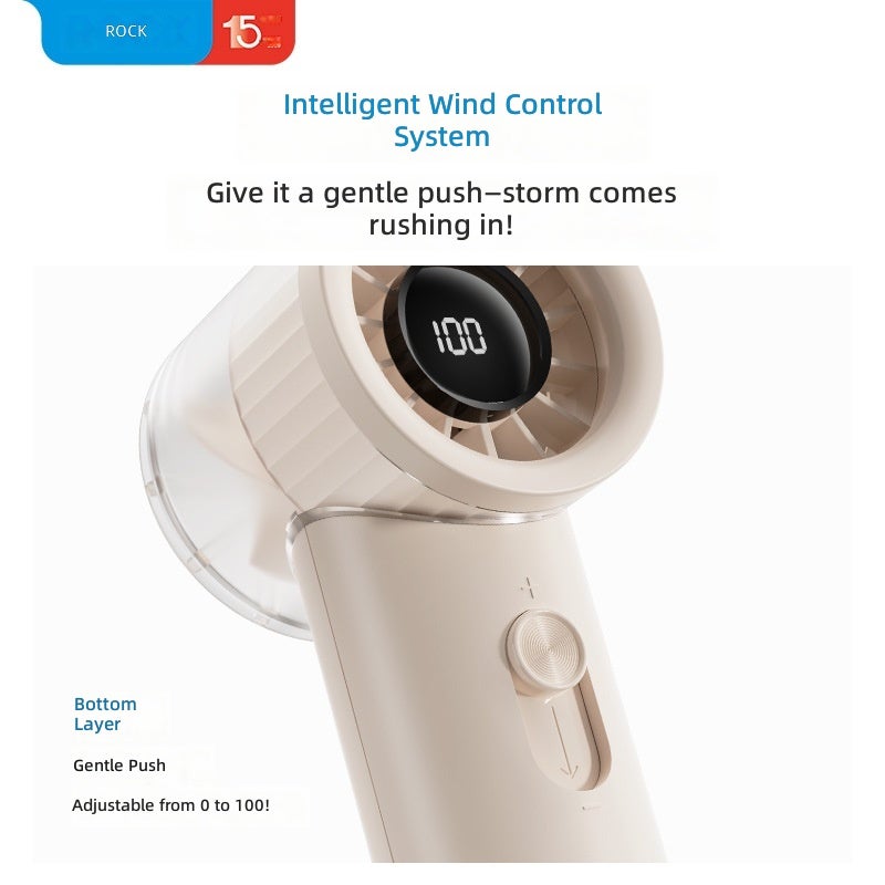 Rock White Dora F20 Portable High-Speed Fan with USB Charging - Image 4