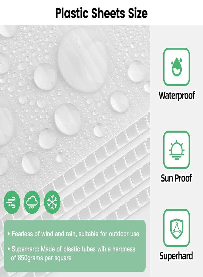 VAIIGO ألواح بلاستيكية من فايغو، مقاس 24 × 36 بوصة، سمك 4 مم، لافتات فارغة للحديقة أو الفناء، عبوة من 4 ألواح بلاستيكية، ألواح كوروبلاست للافتات بيع المرآب أو الفناء، إطار على شكل حرف A، تحذيرات، فواصل، أعمال يدوية، تغليف - Image 4