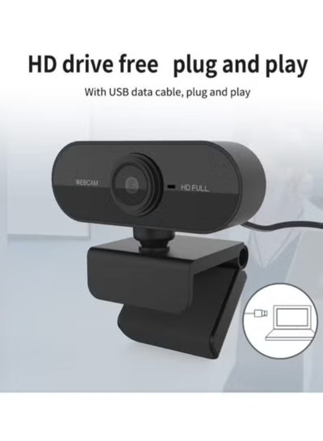زيترا كاميرا كمبيوتر عالية الوضوح بدقة ١٠٨٠ بكسل كاميرا ويب USB مؤتمر ميكروفون مدمج - Image 2