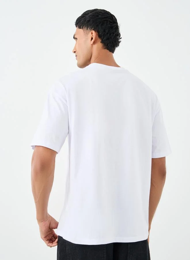 Styli Styli Men Oversized Vintage Car Graphic T-Shirt