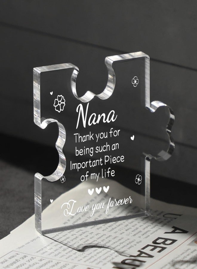 Funnli Nana Gifts Acrylic Plaque, Nana Christmas Gifts - Christmas Anniversary Mothers Day Birthday Gifts for Nana Grandma Grammy Grandmother 3.35 x 2.76 Inch Desk Decorations - Image 5