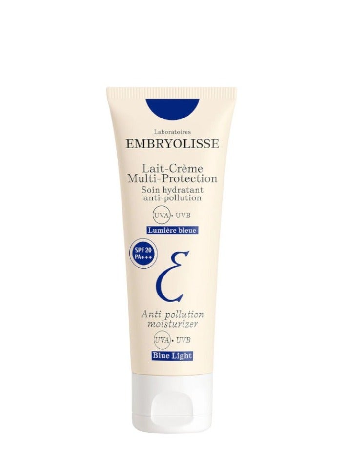 Embryolisse Lait Cream Multi Protection Anti-Pollution Milk Moisturizer SPF 20 plus UVA UVB Sunscreen Blue Light Sun Protection 40ml