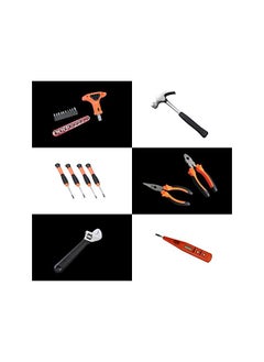 gluckluz Household Tool Kits 82 Pcs Home Repair Maintaining DIY Hand Toolbox Portable Carbon Steel Hardware for Car Home Furniture Assembling Electric Appliances  - Image 4