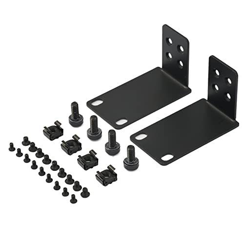 PhyinLan Rack Mount Kit 19 Inch Rack Ears for Dell PowerConnect Series and Some Buffalo GU/MP Series Switches - Image 1