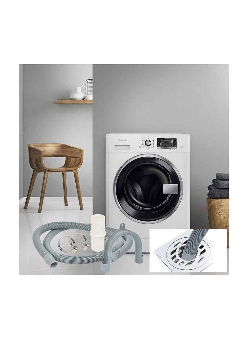 طقم تمديد خرطوم الصرف العالمي، تمديد خرطوم الغسالة، تمديد خرطوم الصرف البديل لآلة تجفيف الملابس، غسالة الصحون وغيرها من التطبيقات، 4 م - Image 2