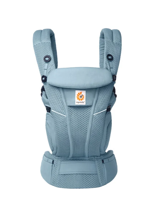 إيرجوبيبي Omni Breeze All Carry Positions Breathable Mesh Baby Carrier Newborn To Toddler With Enhanced Lumbar Support And Airflow (7 - 45 Lb), Slate Blue