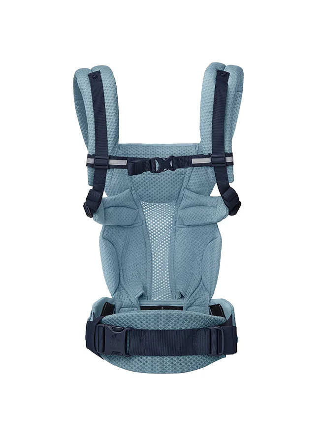 إيرجوبيبي Omni Breeze All Carry Positions Breathable Mesh Baby Carrier Newborn To Toddler With Enhanced Lumbar Support And Airflow (7 - 45 Lb), Slate Blue