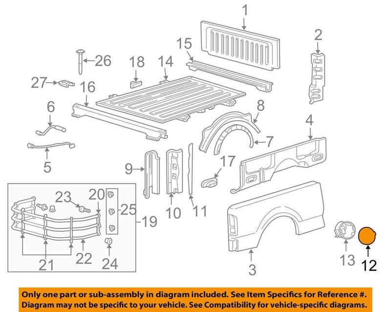 Ford Genuine Ford 4L3Z-99405A26-EAA Fuel Tank Filler Access Door - Image 3
