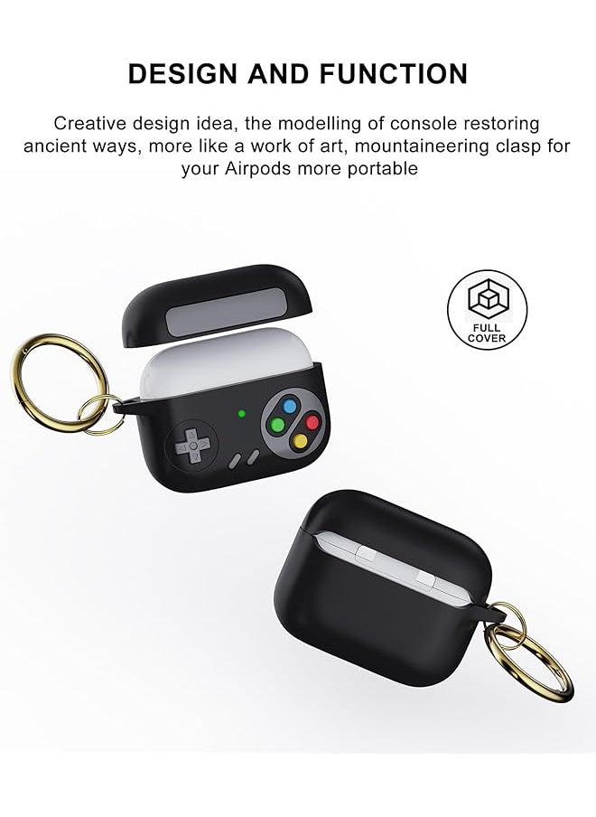 erorex - Game Case For Airpods 4 Cover Shock Proof Protective Silicone Case With Ring Buckle For Airpods 4Th Generation 2024 White Gray - Image 1