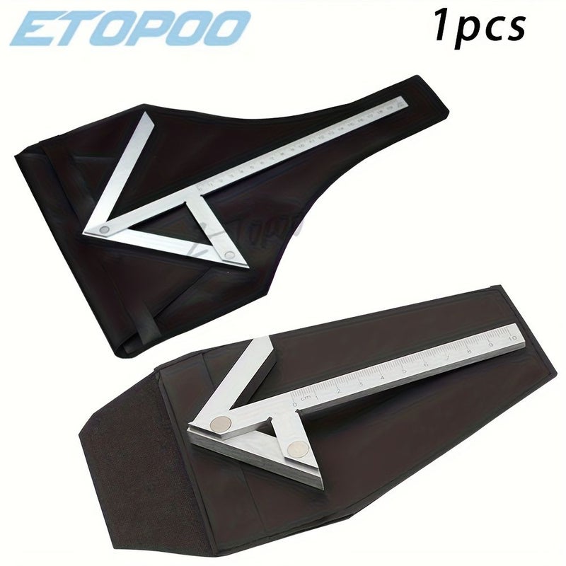 100 X 70 Mm Center Gauge Precision Centering Square Measurement Tool For Locating Round Steel Marks - Image 1
