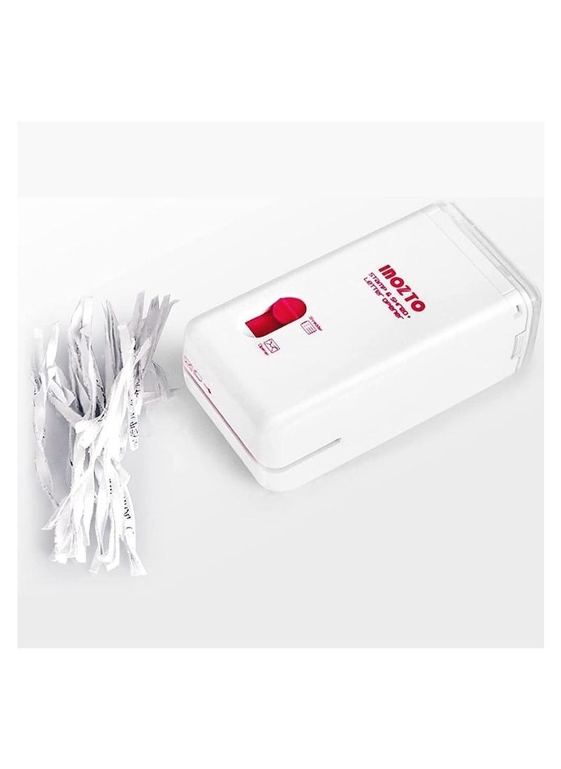 DMG TECH - DMG Paper Shredder, 3 in 1 Mini Shredder, Professional Strip Cut Paper Shredder/CD/Credit Card Shredder, Multifunctional Mini Shredder, Electric Small Paper Shredder for Office and Home - Image 1