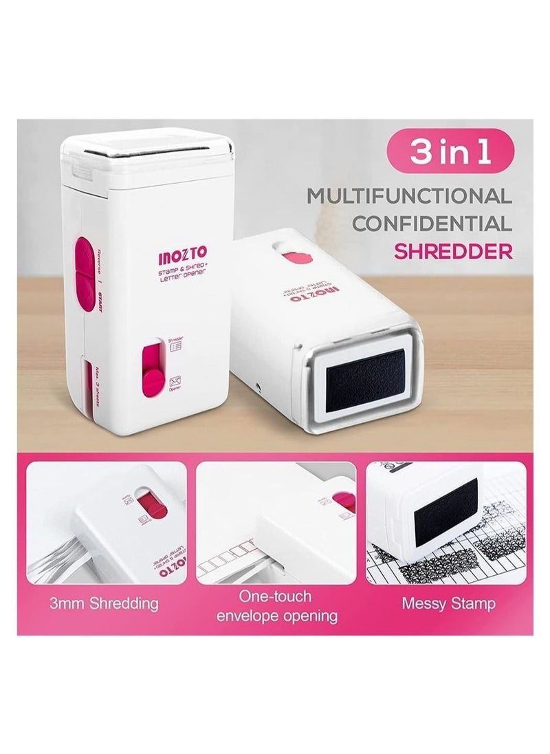 DMG TECH - DMG Paper Shredder, 3 in 1 Mini Shredder, Professional Strip Cut Paper Shredder/CD/Credit Card Shredder, Multifunctional Mini Shredder, Electric Small Paper Shredder for Office and Home - Image 1