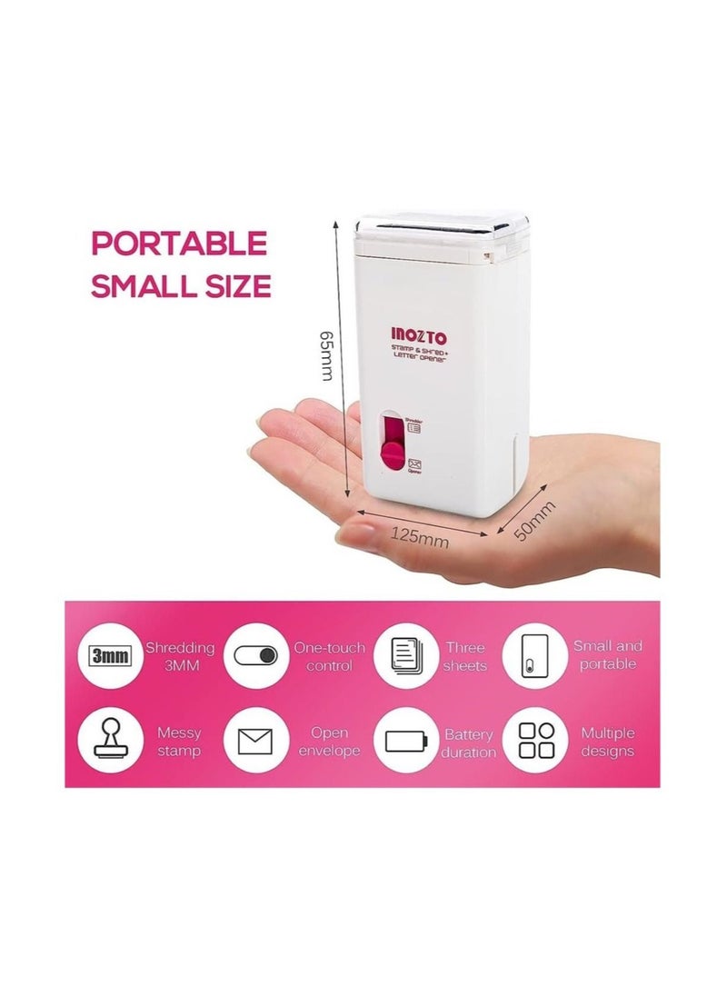 DMG TECH - DMG Paper Shredder, 3 in 1 Mini Shredder, Professional Strip Cut Paper Shredder/CD/Credit Card Shredder, Multifunctional Mini Shredder, Electric Small Paper Shredder for Office and Home - Image 1