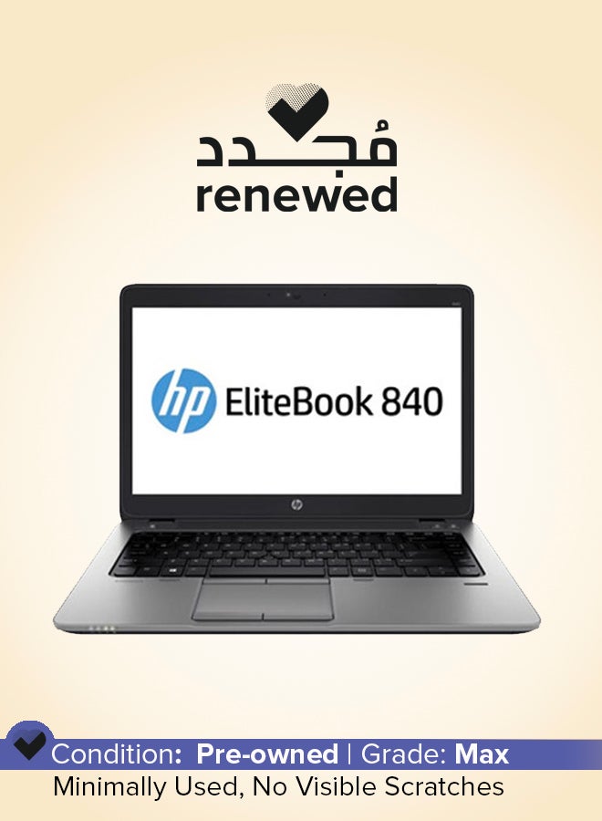 HP Renewed - EliteBook 840 G3 Laptop With 14-inch FHD Display,Core i7 Processor/6th Gen/8GB RAM/256GB SSD/Intel HD Graphics English Black - Image 1