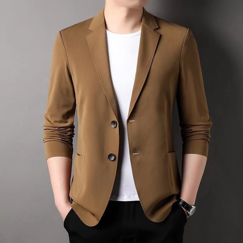 Mens Summer Lightweight Plus Size Casual Blazer Light green  - Image 4