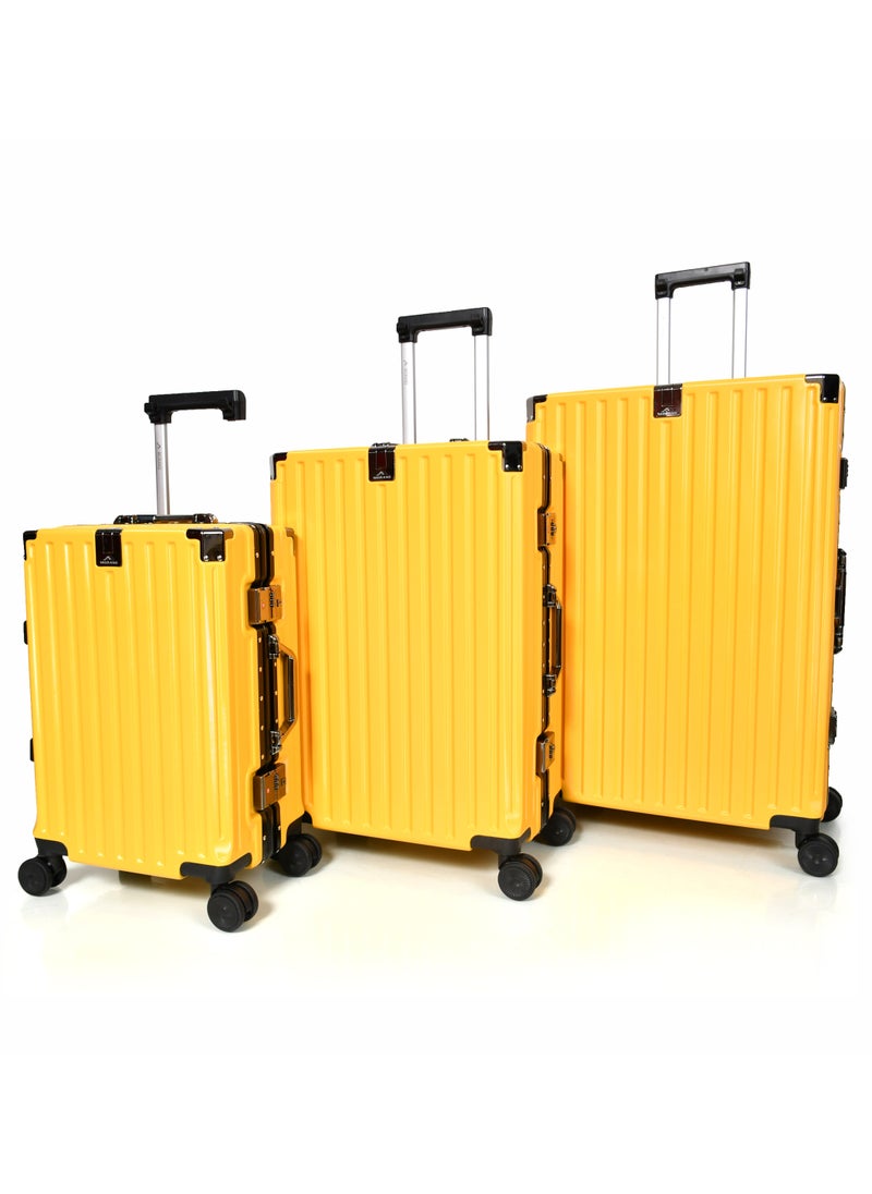 MORANO Morano aluminum travel luggage set three pieces, elegant and durable design  - Image 2