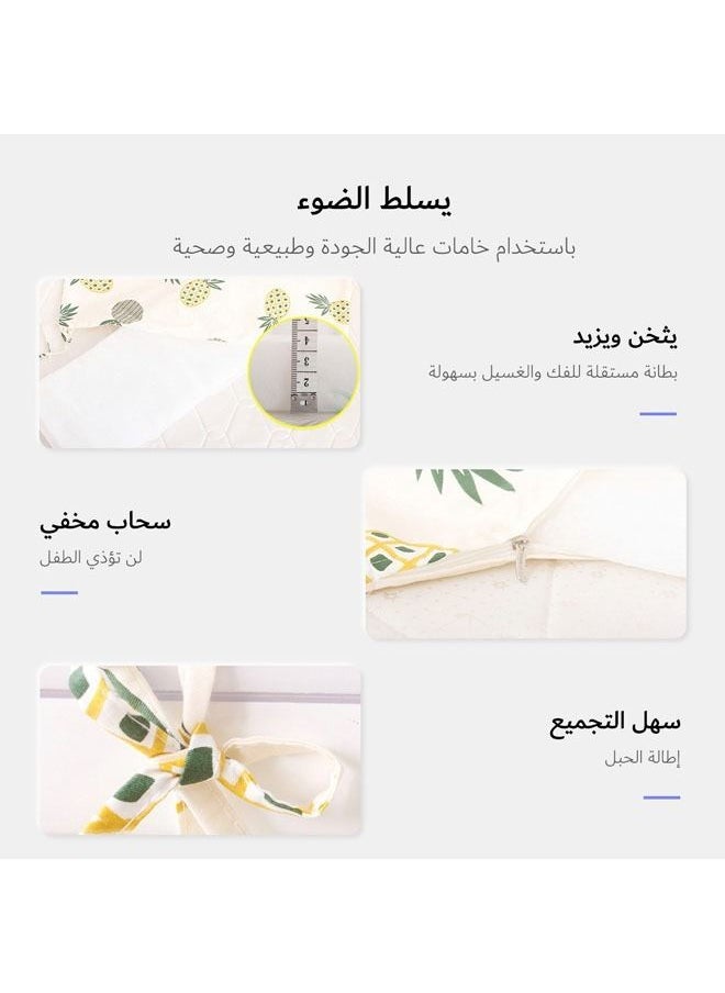 hibobi 5 Piece Cotton Bumper Crib Bedding Set  - Image 2