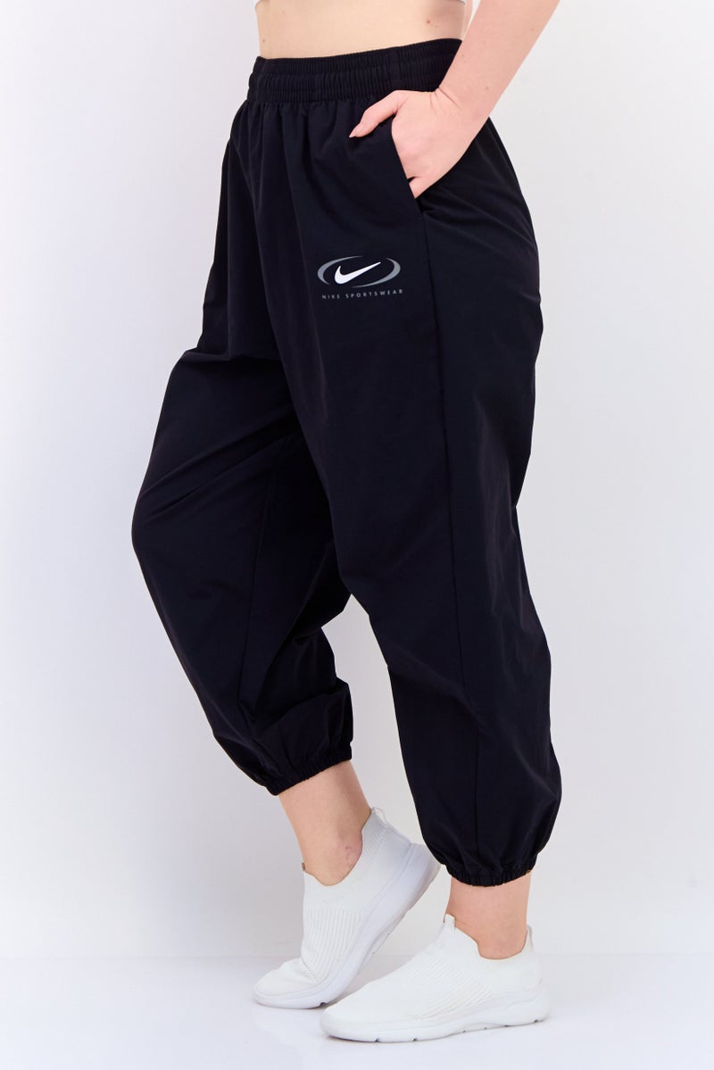 Nike Women Loose Fit Training Track Pants, Black - Image 3