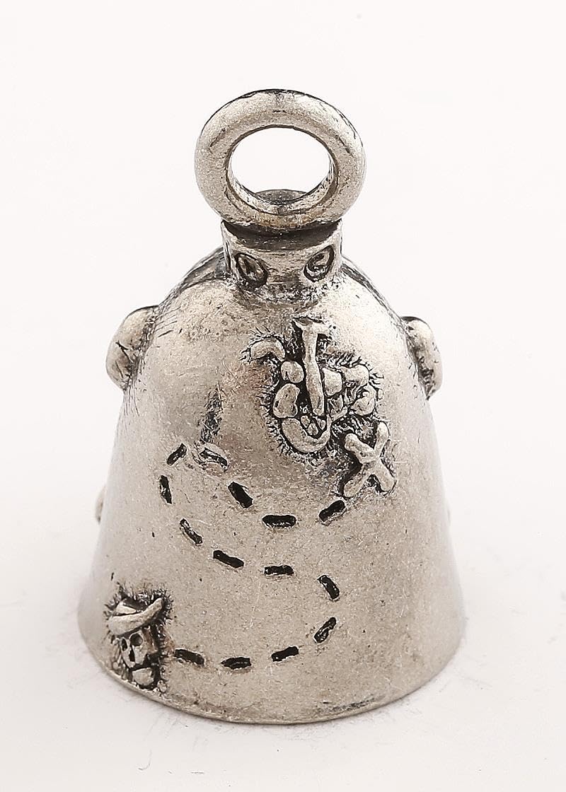 Guardian Bell Pirate Good Luck Bell w/Keyring & Black Velvet Gift Bag | Motorcycle Bell | Lead-Free Pewter | Good Luck Gift to Friends & Family | Bike Bell | Made in USA - Image 3