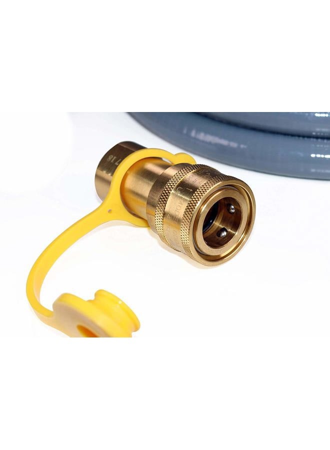 DOZYANT 12 Feet 1/2 inch ID Natural Gas Grill Hose with Quick Connect Fittings Assembly for Low Pressure Appliance -3/8 Female to 1/2 Male Adapter for Outdoor NG/Propane Appliance - CSA Certified - Image 4