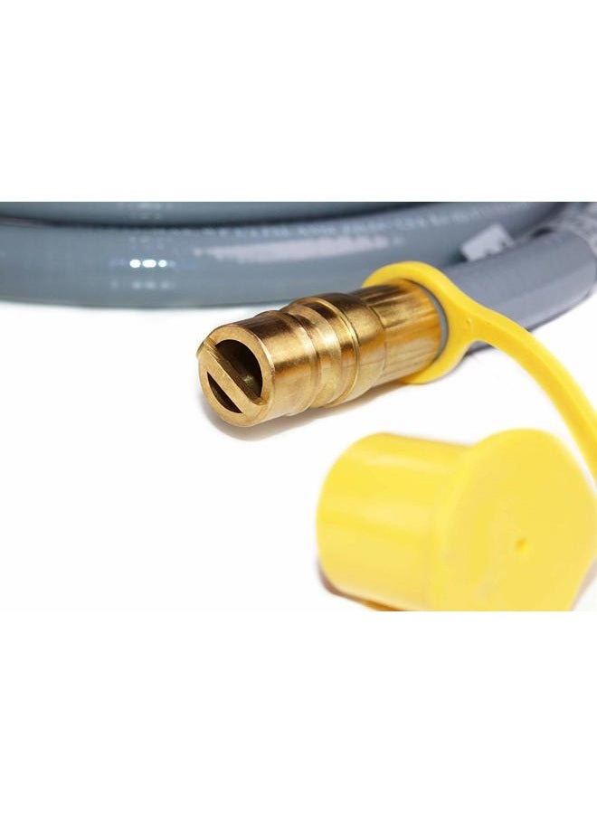 DOZYANT 12 Feet 1/2 inch ID Natural Gas Grill Hose with Quick Connect Fittings Assembly for Low Pressure Appliance -3/8 Female to 1/2 Male Adapter for Outdoor NG/Propane Appliance - CSA Certified - Image 5