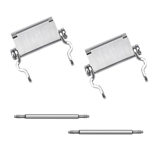 Ozzagar Watch Adapter Compatible with LEATHERMAN TREAD Multitool Bracelet Compatible with 24 mm Lug Width Watch, Made of Precision Machined Stainless Steel (24mm, Silver) - Image 1