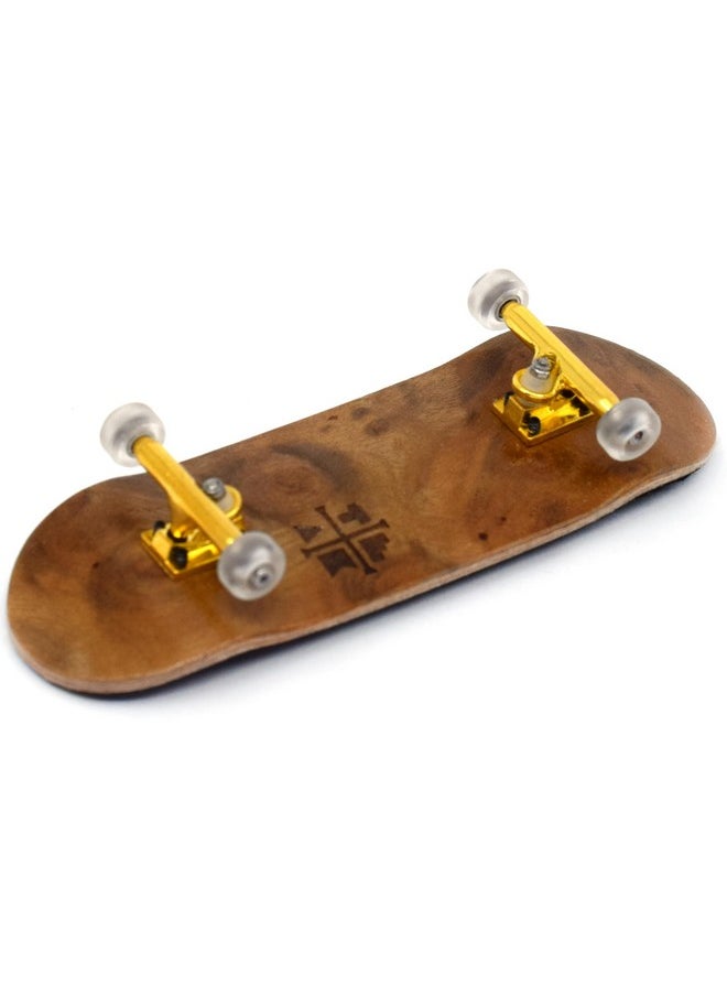 Teak Tuning Teak Tuning 32mm Pro Fingerboard Complete - Fully Assembled with Pro Level Components - Pro Shaped Wooden Deck (32x97mm), UltraSpin Bearing Wheels, Prodigy Gen2 Trucks - Cloud Nine  - Image 2