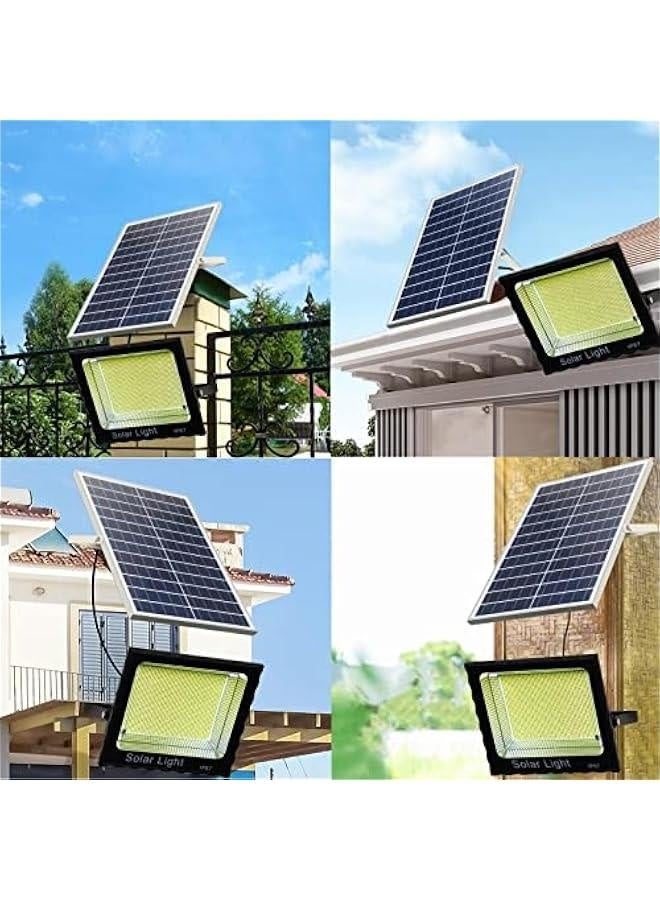 Solar Lights Outdoor Waterproof, 373 LED Solar Powered Flood Street Lights Motion Sensor Light Dusk to Dawn Security Wall Light Barn Lamp for Outside Yard Garden Porch Garage Patio Lighting (100W) - Image 4