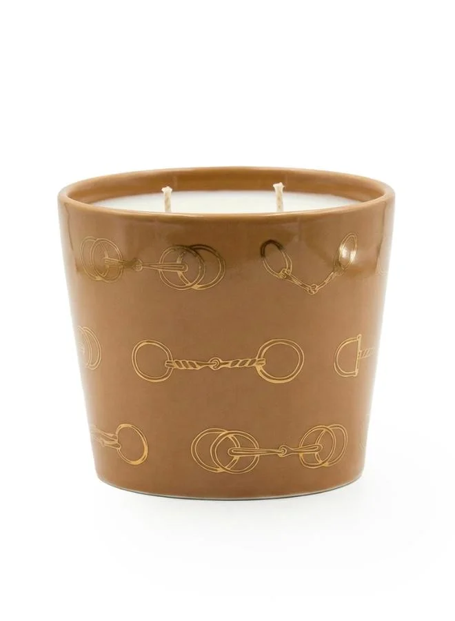 Silsal  Fares Oud Wood Candle Havane Brown - 500g  | Best Price UAE