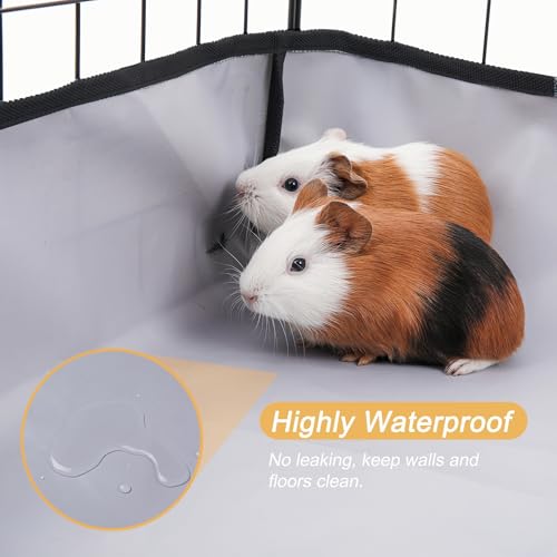 DZWLKJ Guinea Pig Cage Liner Tarp Bottom Waterproof and Washable Base Also for Rabbits, Bunny, Chinchesillas, Hedgehog, Ferrets and Other Small Animals(36x48 inches) - Image 5