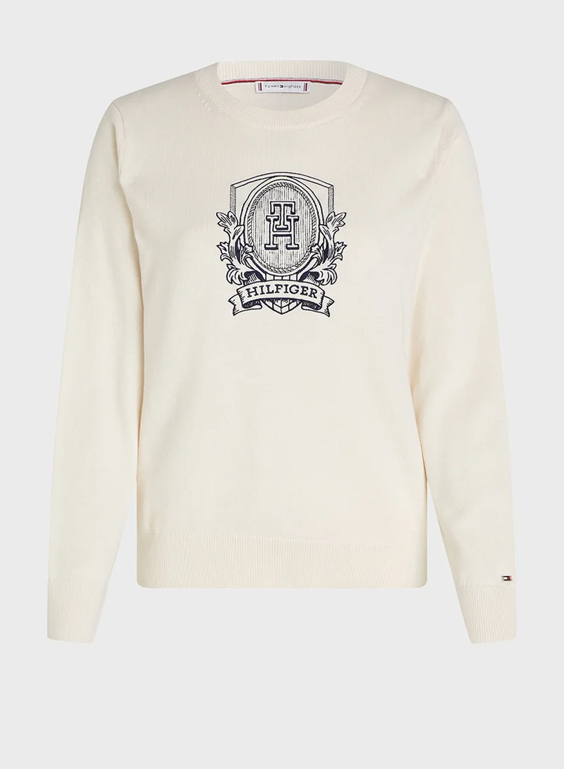TOMMY HILFIGER Crew Neck Graphic Sweater