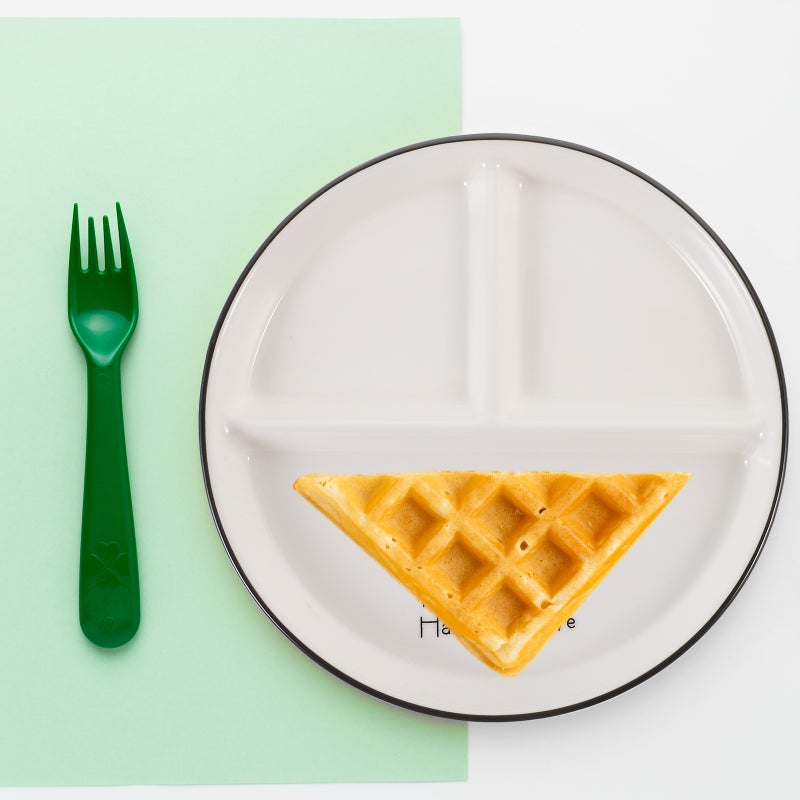2pcs 3-Grid Plates Diet Dining Plates Luncheon Plates for Home ( Assorted style) - Image 4