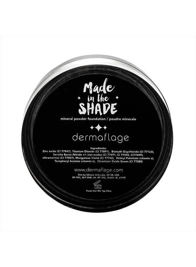 dermaflage مسحوق واقي شمس معدني SPF للبشرة الحساسة، مسحوق واقي شمس طبيعي بالكامل، أساس معدني، مصنوع في الظل بواسطة ديرمافلاج، 7غ/0.25 أونصة - Image 4
