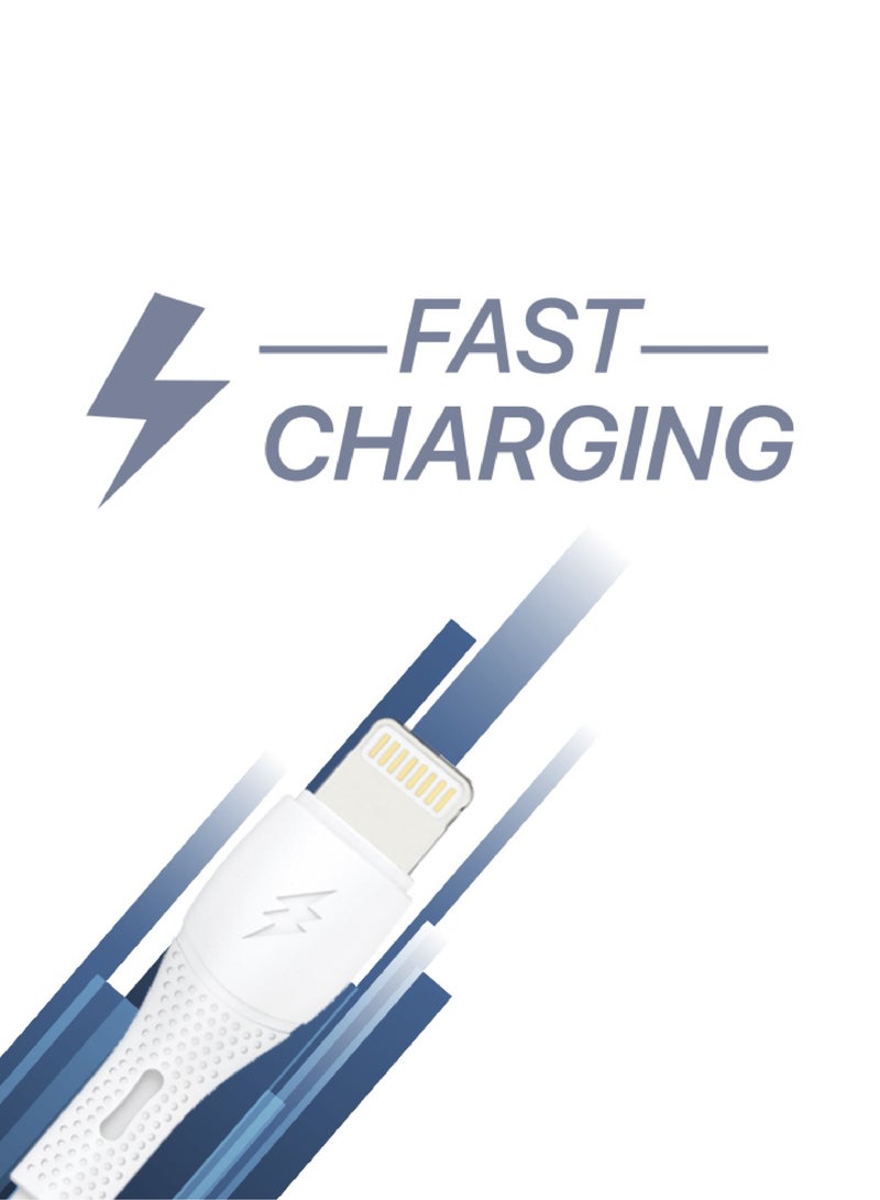 Lycka Cord Lite Lightning Cable – 1 Meter USB to Lightning Fast Charging & Data Sync Cable - Image 2