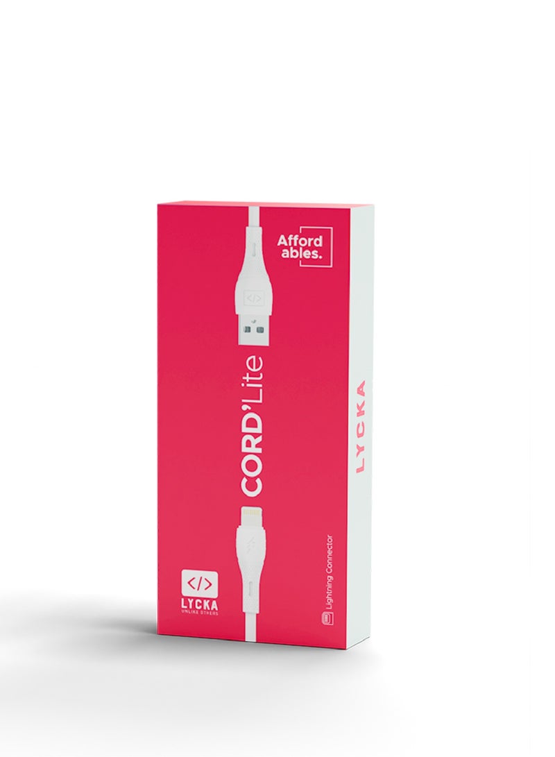 Lycka Cord Lite Lightning Cable – 1 Meter USB to Lightning Fast Charging & Data Sync Cable - Image 5
