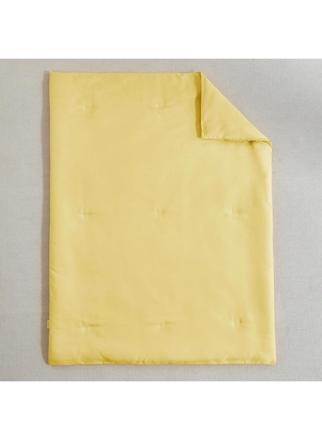 Uozzi Bedding طقم سرير للأطفال - 5 قطع طقم سرير ناعم وقابل للتنفس للأطفال للأولاد والبنات، يتضمن لحاف مبطن، شريحة ملائمة، شريحة علوية مسطحة، غطاء وسادة قياسي وغطاء وسادة للأطفال، أصفر - Image 5