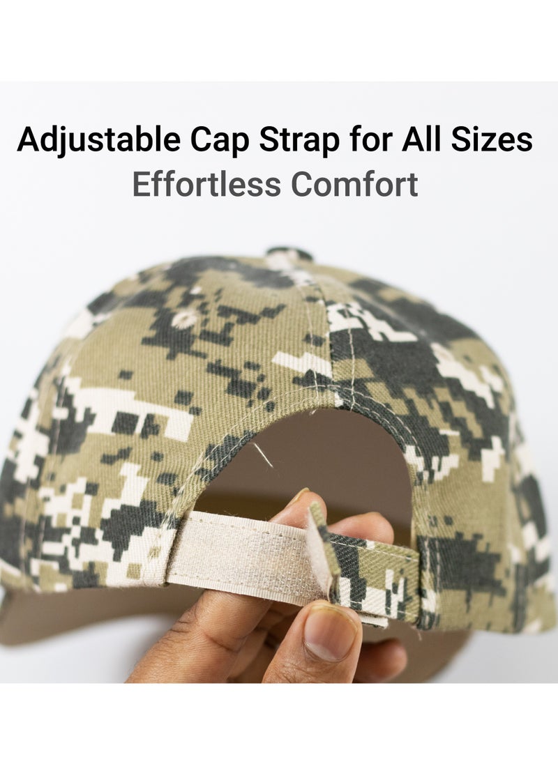 SARAOONT Men's Camouflage Baseball Cap - Army Military Camo Hat for Outdoor Sports, Tactical Cap for Hunting and Fishing - Unisex Design for Men and Women.  - Image 3