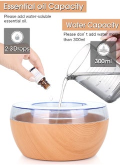 Bosidin Air Humidifier Aroma Diffuser with 7 Color Changing LED Touch Sensitive for Home Office Fragrance  - Image 2