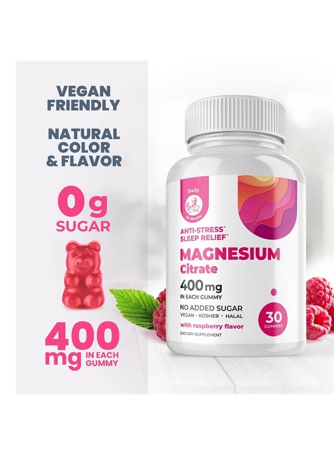 Dr. Moritz جواهر المغنيسيوم خالية من السكر - مكمل جواهر المغنيسيوم الهادئ للأطفال، جواهر المغنيسيوم الهادئة الخالية من السكر للأطفال والبالغين (30 حبة) - Image 2