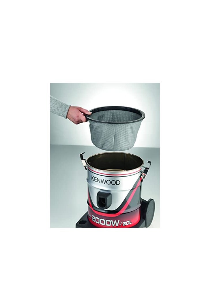 KENWOOD أسطوانة مكنسة كهربائية كينوود سعة 20 لترًا بقوة 2000 وات BKRDSL - VDM40.000BR  - Image 5