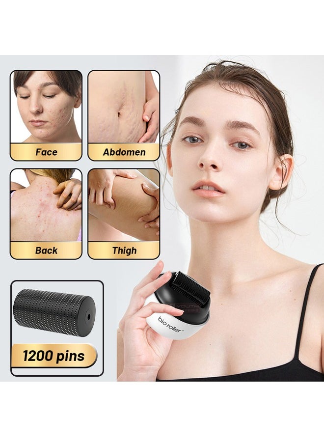 Bio Roller Microneedle Roller 0.5mm G4, Beard Roller for Men, Microneedling Roller for Hair Growth, Face Roller for Wrinkles and Lifting  - Image 2